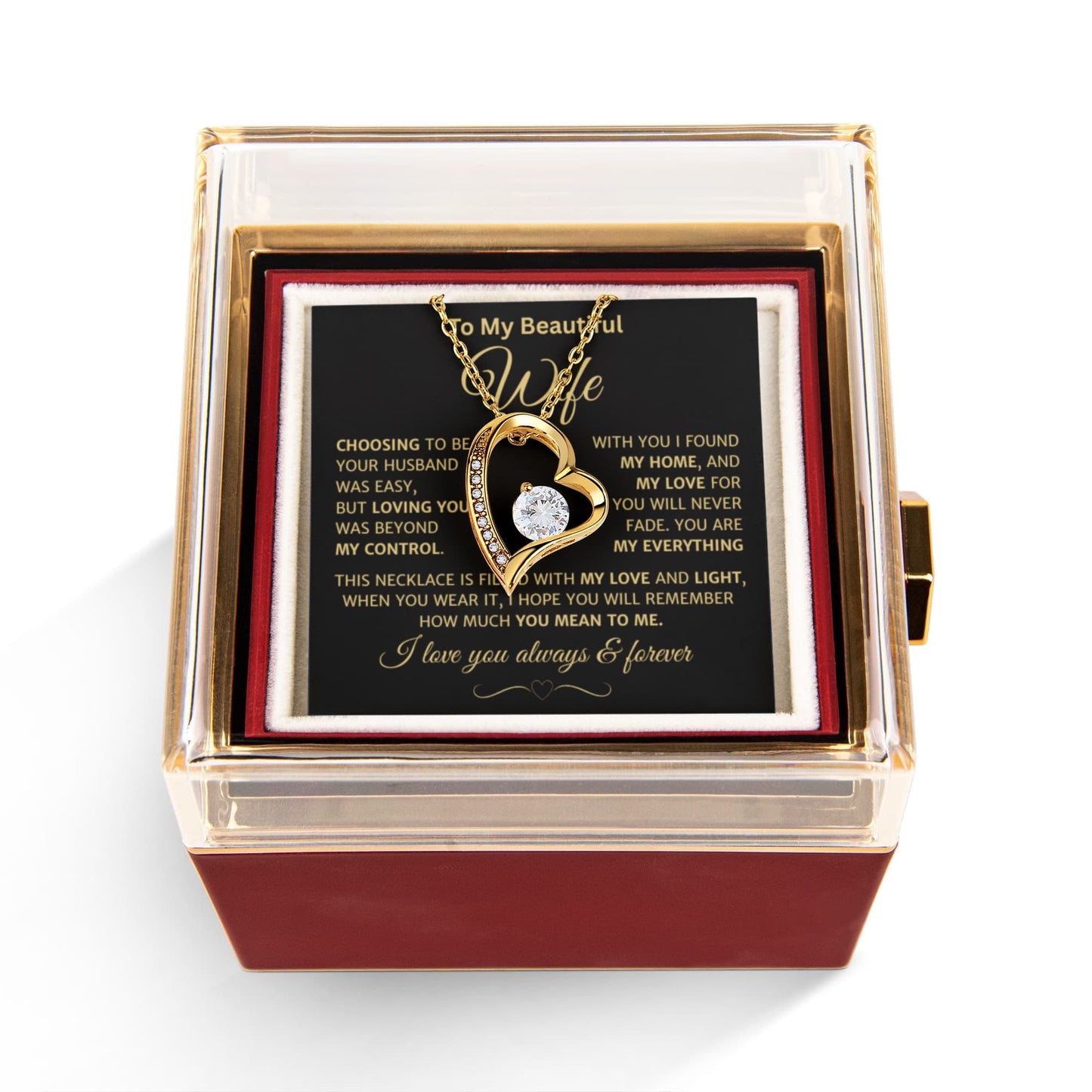 With You I Found My Home, Forever Love Necklace - 300