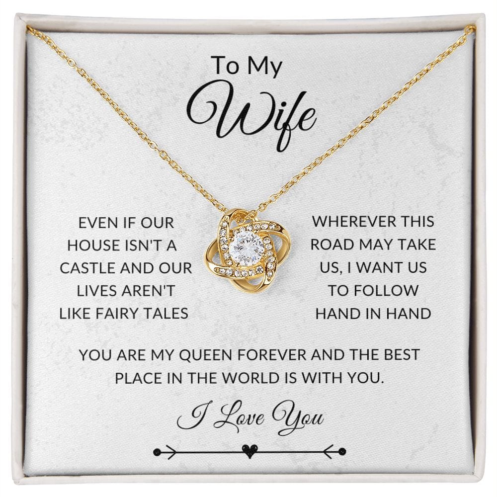To My Wife, Love Knot Necklace