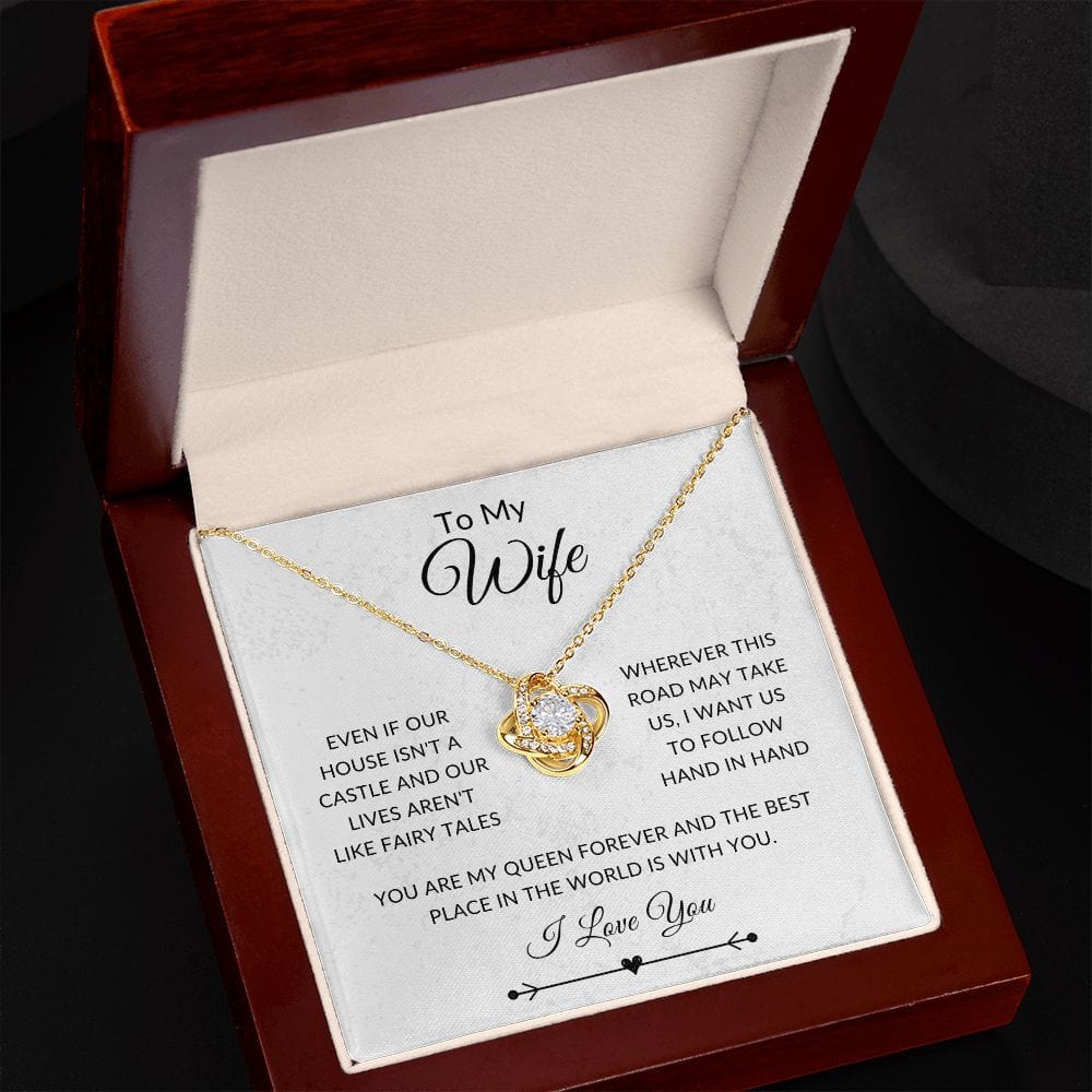 To My Wife, Love Knot Necklace